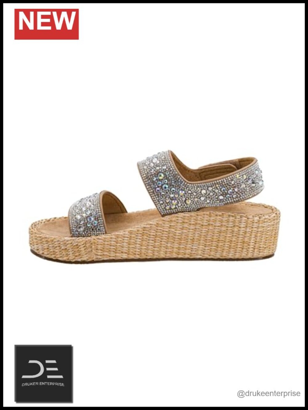Corkys Heatwave Women's Wedge Sandal - 2 Inch Heel, EVA Insole, Hook & Loop